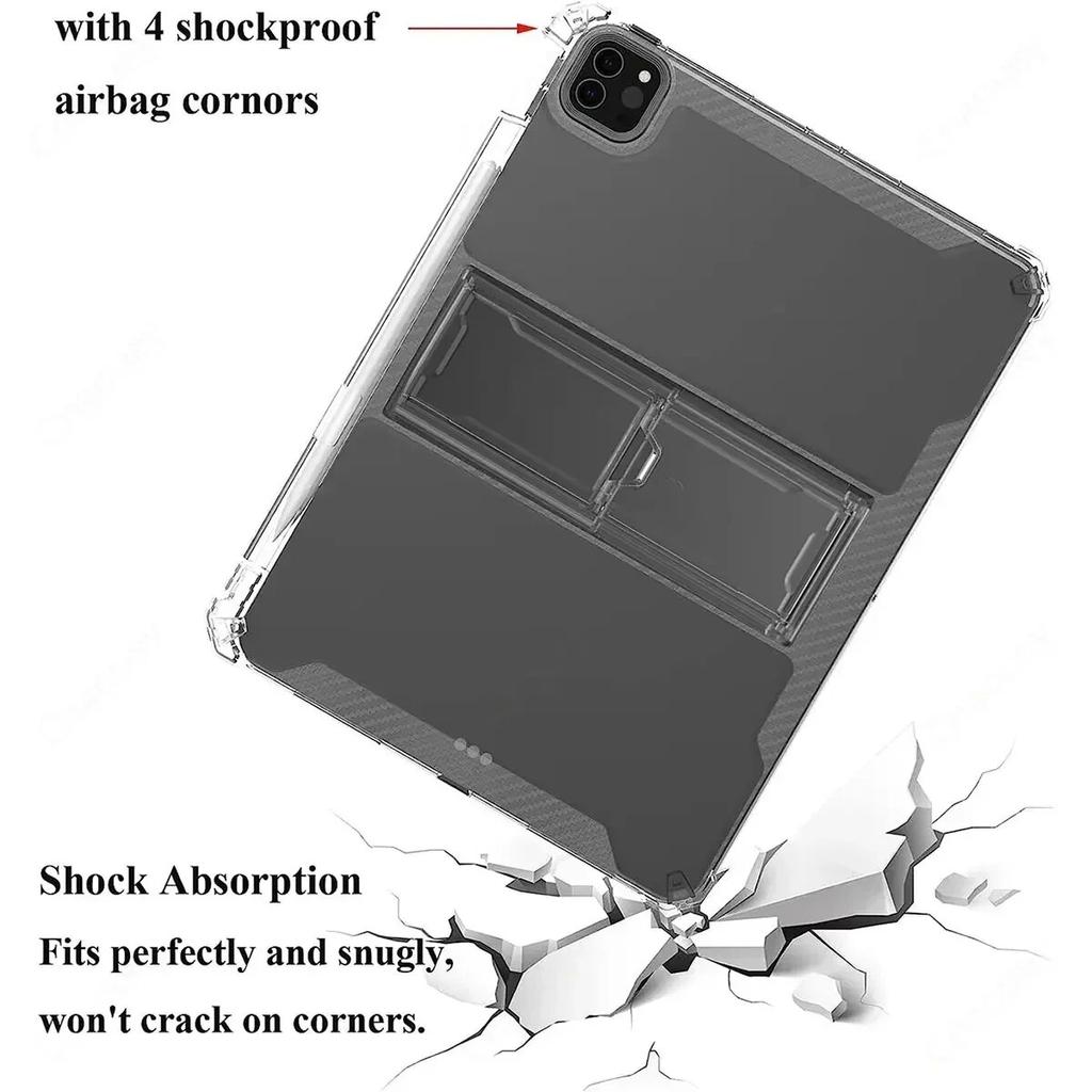 Чехол для XiaoMi Pad 5 Pro Pad 6, 11 дюймов, Pad 5 Pro, 12,4 дюйма, ультратонкий нескользящий мягкий чехол-подставка из ТПУ с держателем для карандашей.