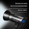 FB 200W COB LED 3-Light Studio Video Lighting Kit