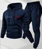 2025 Men's Hooded Pullover & Long Pants Set with Printed Logo