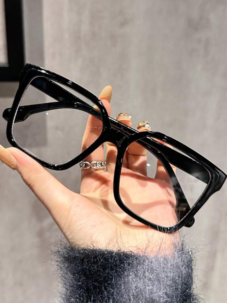 1 шт./2 шт./3 шт./4 шт. Элегантные, простые и стильные геометрические очки с прозрачными линзами, подходят для ежедневного чтения в офисе