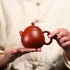 Zisha Tea Set with Dragon Egg Teapot and Four Cups