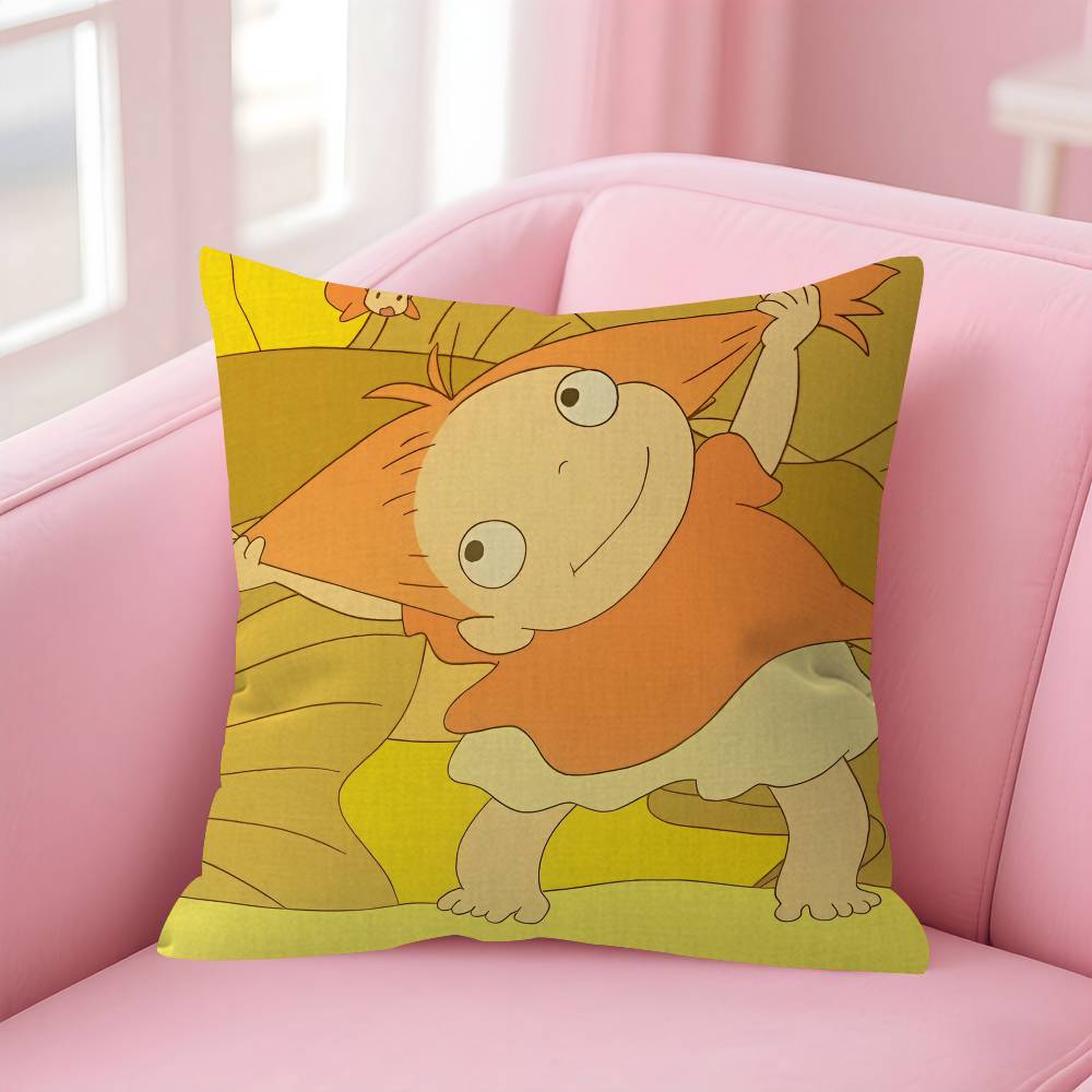 Cute Cartoon PPonyoS Pillowcase toon Gift Cushion Cover Bedroom Home Sofa Chair Seat Decor pillow case