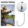 100Pcs/Box Metal Fishhook Number 3 To 12 Heavy Duty Barbed Fishing Hook Freshwater Saltwater Bass Trout Walleye Fishing Accessories
