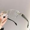 Женские очки для чтения без оправы, модные очки против синего света, пресбиопия, унисекс, ультрасовременные очки с линзами HD для дальнозоркости