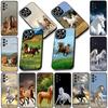 Soft Cover for Huawei P30 P20 Mate 10 20 Lite Pro Y8S Y9A Y9 Prime P Smart 2019 Coque Phone Case Running Wild Free Horse