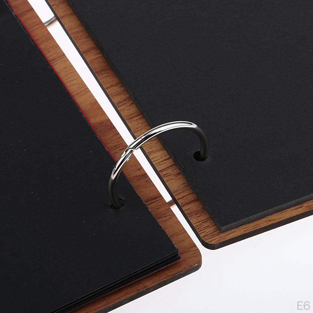 Wooden Scrapbook Photo Album Book for Anniversary, Wedding Gift, Travelling, Box Package