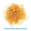100 шт./лот красочные желтые эластичные резинки для школы, офиса, дома, промышленного кольца, растягивающиеся бумажные пакеты, держатель, резинка