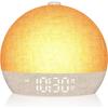Wake Up Light Sunrise Alarm Clock Timer 30 White Noise Sound Machine Dimmable RGB Night Lights Sleep Aid Snooze Ideal for Gift