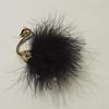 Stylish Exquisite Feather Swan Brooch Temperament Balck Brooch Women Mourning Corsage Vintage Brooch Jewelry Accessories