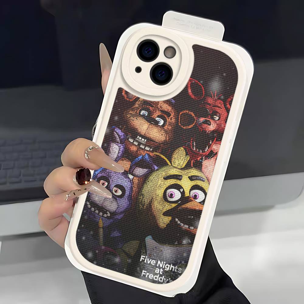 Игровой чехол F-Five N-Nights At F-FreddyS для телефона iPhone 16 15 14 13 12 11 Pro Max Plus Кожаный мягкий чехол