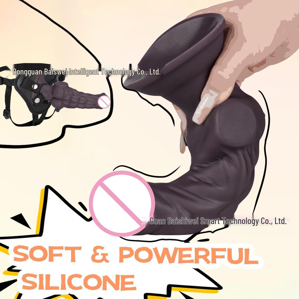 Мышечный Монстр Реалистичный Жидкий Силикон Черный Большой Мужской Мастурбатор - Анальная Секс-Игрушка