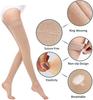 1 шт., компрессионные рукава до бедра с силиконовой лентой для женщин и мужчин, твердые, 20-30 мм рт. ст., градуированная поддержка