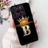 Чехол для Motorola Edge 60 Pro 2025 Роскошные Буквы Короны Мягкий Силикон Черная Крышка Телефона Для Moto Edge 60 Fusion 60s Edge60 Funda