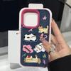 Милый Кот Щенок Звезда ковбойский Чехол Совместимый для IPhone 16 13 11 15 12 Pro Max 16 15 7 8 Plus X XS XR Max Кожаная текстура Чехол