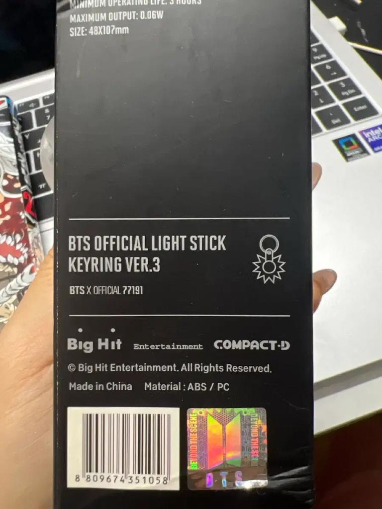 BTS Bangtan Boys Mini Cheering Stick (ver3) Used