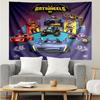Car Print Tapestry, Backdrop, Easy Setup, Ideal for Bedroom, Office & Living Room, with Aesthetic Wall Hanging Decor.