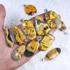 Yellow Jasper Gemstone Pendant Sterling Silver Pendant Bumble Bee Jasper Pendant Yellow Stone Pendant Necklace Bezel Pendant Girls Pendant