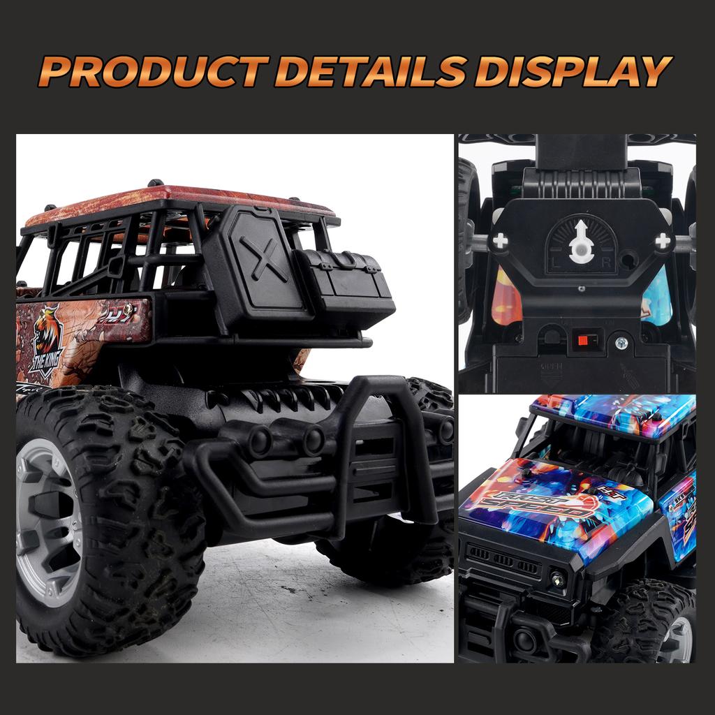 2.4G RC Car Electric Drive Off-Road Big Wheel High Speed Purple Remote Control Trucks Toys для девочек и детей