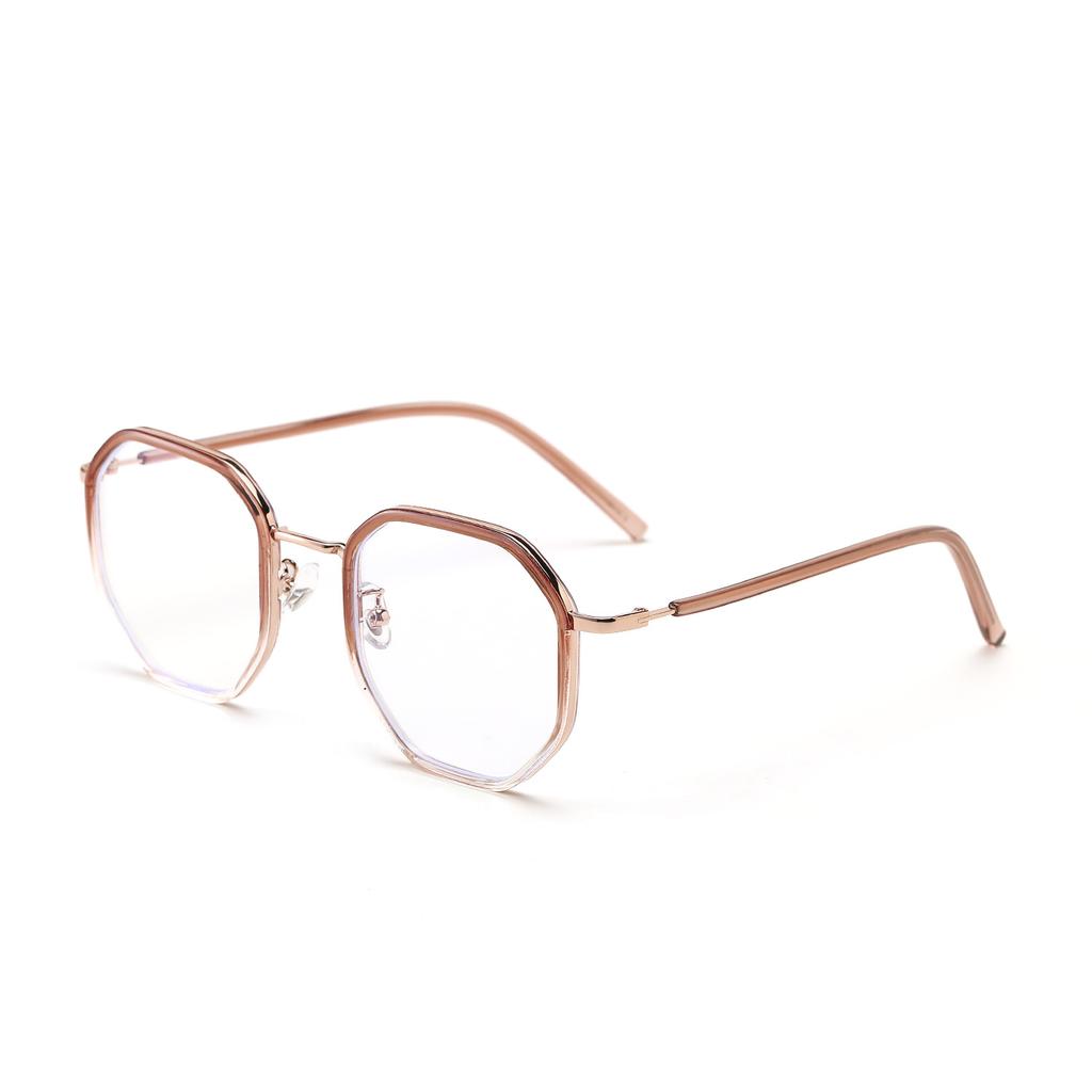 Очки 82038 Многоугольная Маленькая Оправа Студенческие Плоские Зеркала, Можно Комбинировать с Очками
