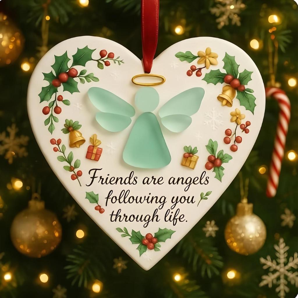 Friends Christmas Ornaments Christmas Tree Friends Pendants Decorations Keepsake Charm For Door Window Entryway Porch Winter