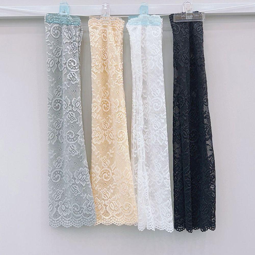 Защита от солнца Кружево Ice Шелковые Рукава УФ-изоляция Велосипедные Перчатки Солнцезащитный Рукав Лето