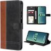 Case for Samsung Galaxy A15, Brown, Two-Tone Leather Effect and TPU Interior