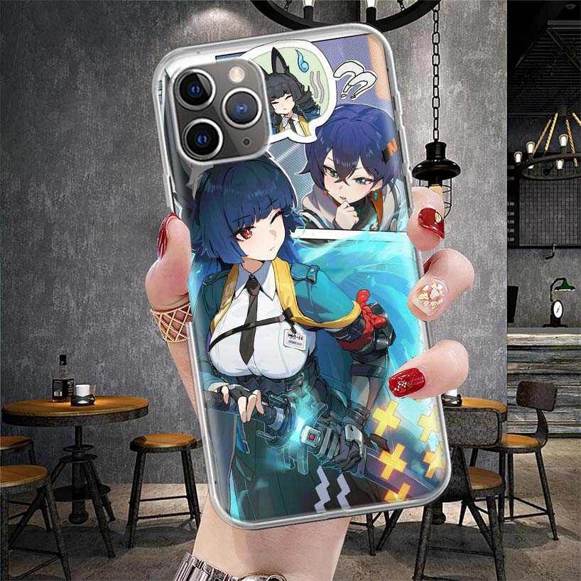 Zenless Zone Zero Хосими Мияби Мягкий чехол для телефона для iPhone 11 17 Air 16E 16 Pro Max 15 + 14 Plus 13 Mini 12 Apple 7 SE 8 Fundas