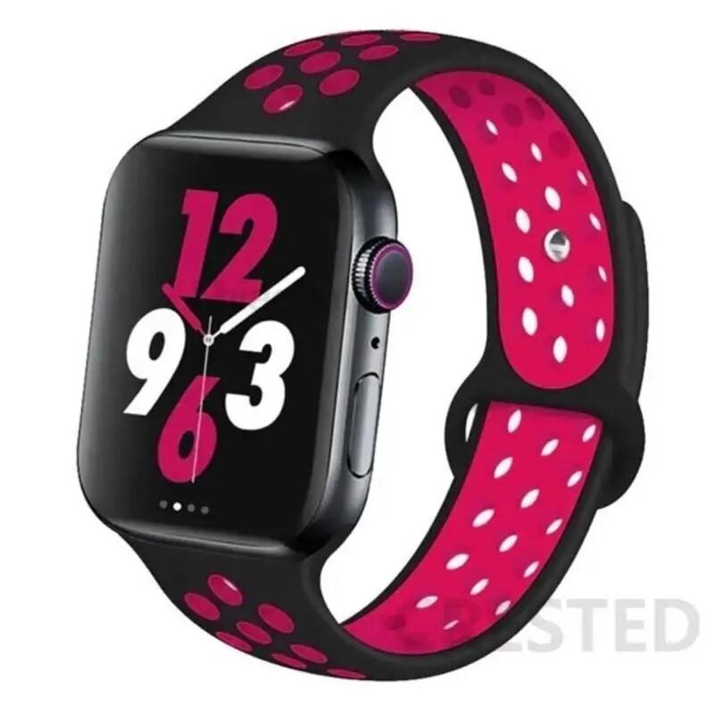 Silicone band For Apple Watch 11 strap 44mm 40mm 45mm 41mm 42mm 46mm correa bracelet iWatch Series 10 8 SE 3 6 7 9 Ultra 2 49mm