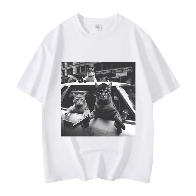Streetwear Funny TShirts for Mens Fashion Vintage Short Sleeve High Quality Cotton 100 Oversized Casual Breathable Tshirts