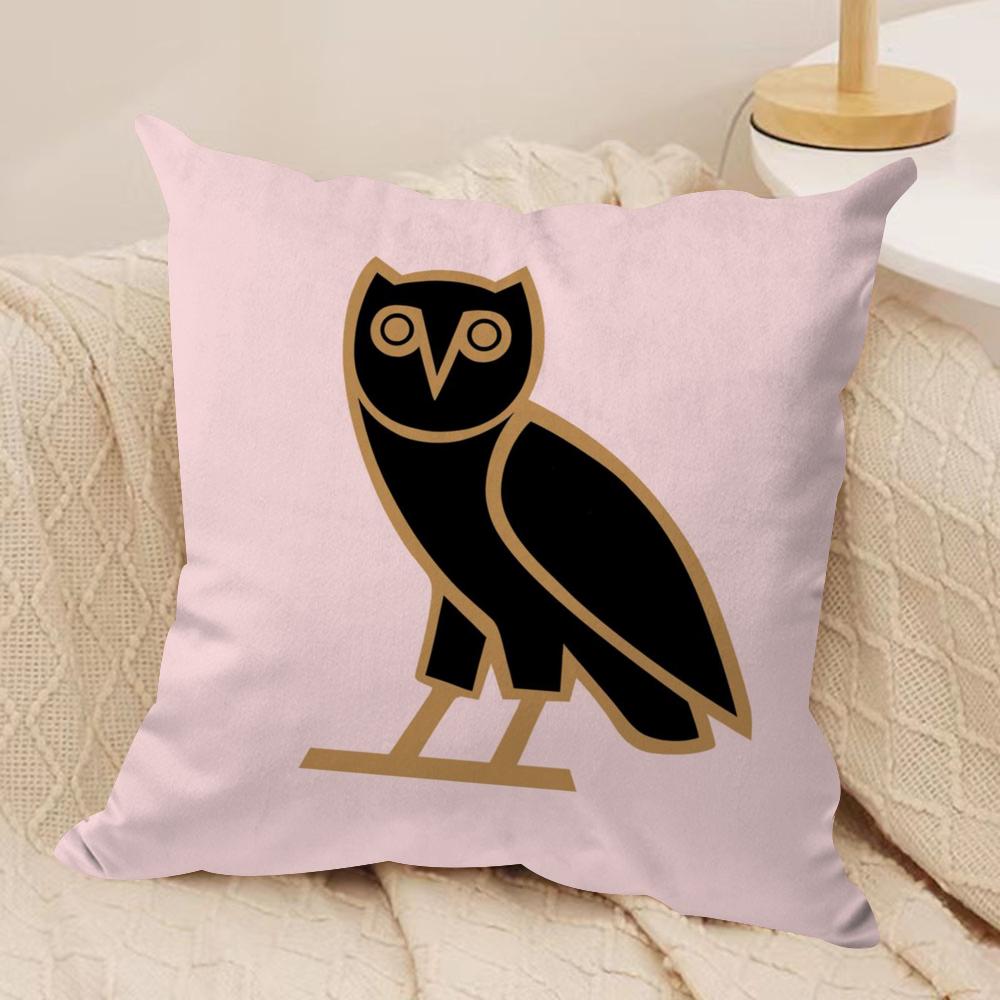 Роскошная наволочка DrakeO-O-OvO O-OWLS, шелковистый короткий плюш, двусторонняя печать, для дивана, для всех сезонов, декор для дома, подарок
