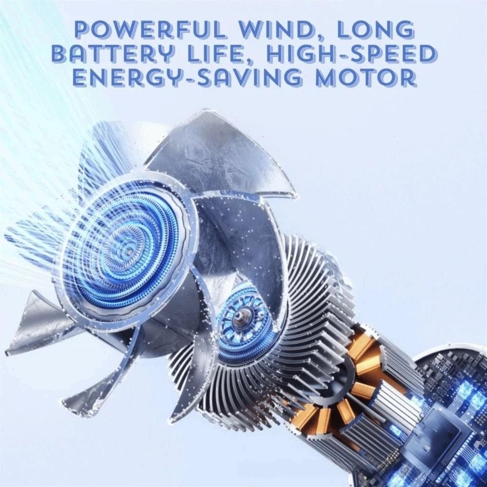 Ultra-Long Battery Life Ice-Cooling Handheld Fan Rechargeable Mini Fan for 5V/1A/2000mAh Summer