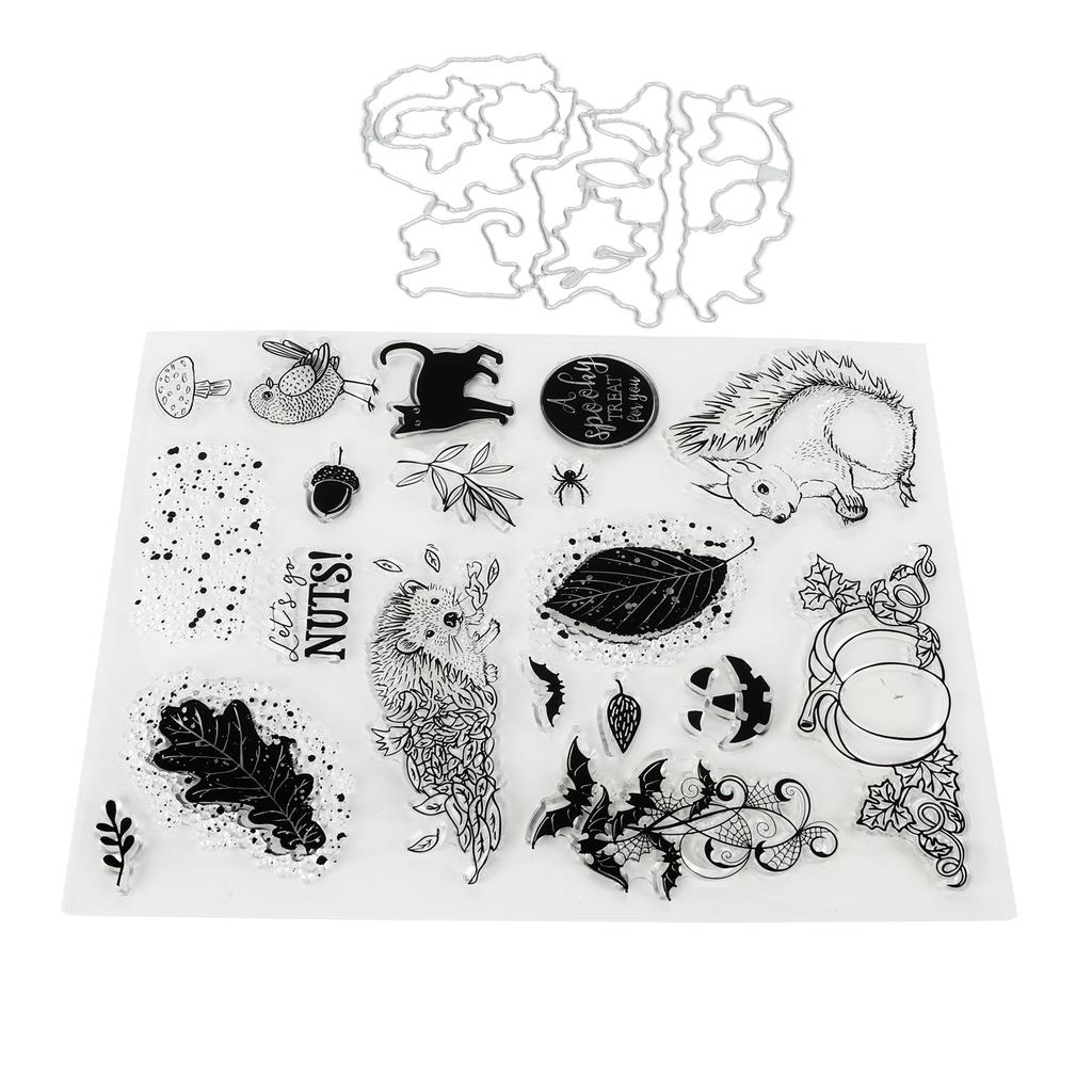 Прозрачный штамп Животные Растения Тема Безопасный для кожи Многоразовый простой прозрачный штамп с