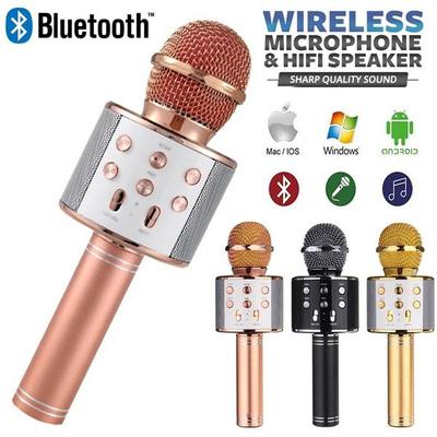 Bluetooth-микрофон, беспроводной профессиональный конденсаторный микрофон для караоке, подставка для радиомикрофона, студийный микрофон для записи