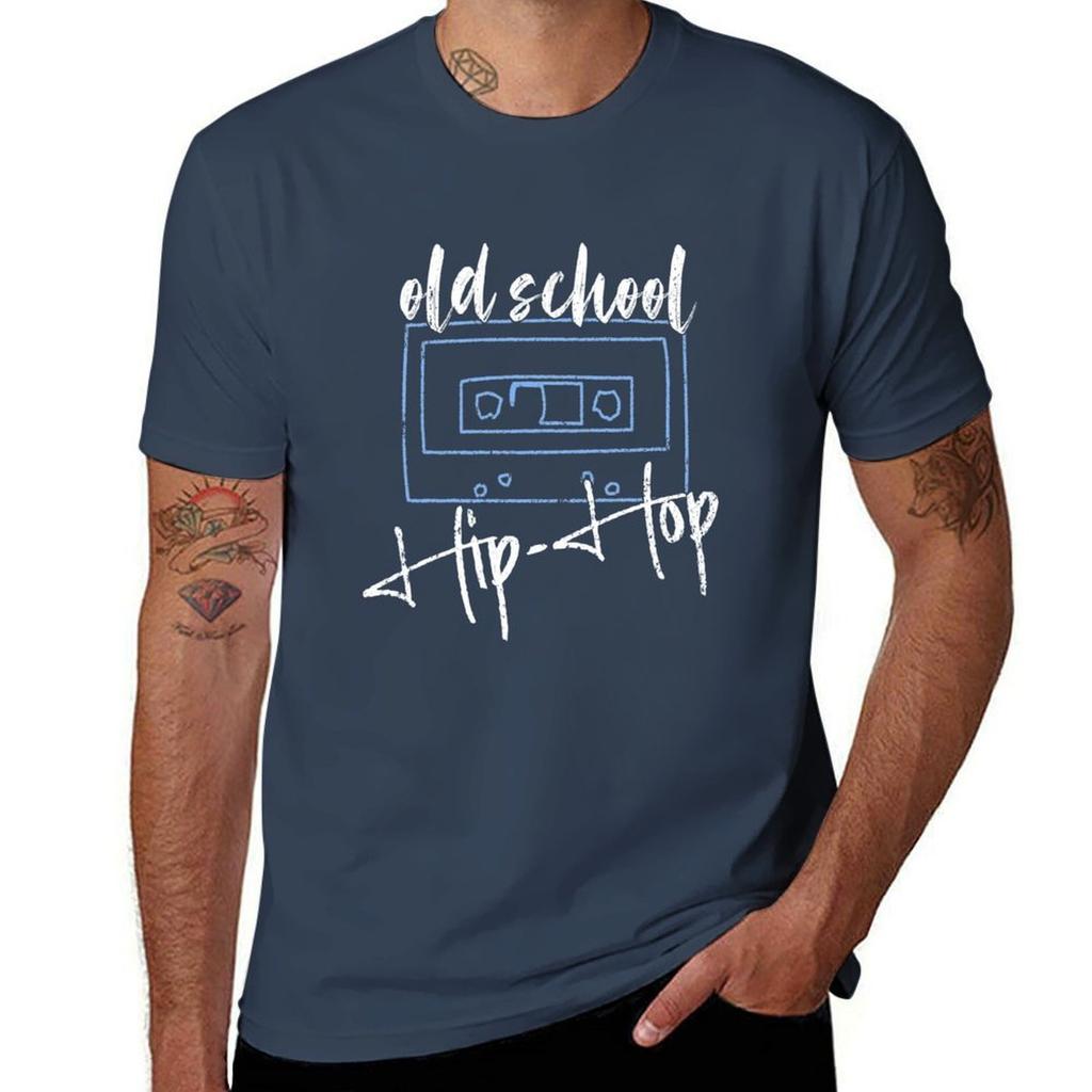Old School Hiphop Breakdance Vintage Cassette Tshirt Sporty Casual Quick Dry Tshirt