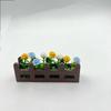 5 Colors Dollhouse Simulated Rose Flowers 1:12 Scale Miniature Potted Plants Toys  Doll House Decor