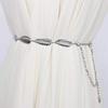 Boho Chic Dress Waist Chain Vintage Body Chain Versatile Metal Leaf Belt  Women's Fashion Accessory