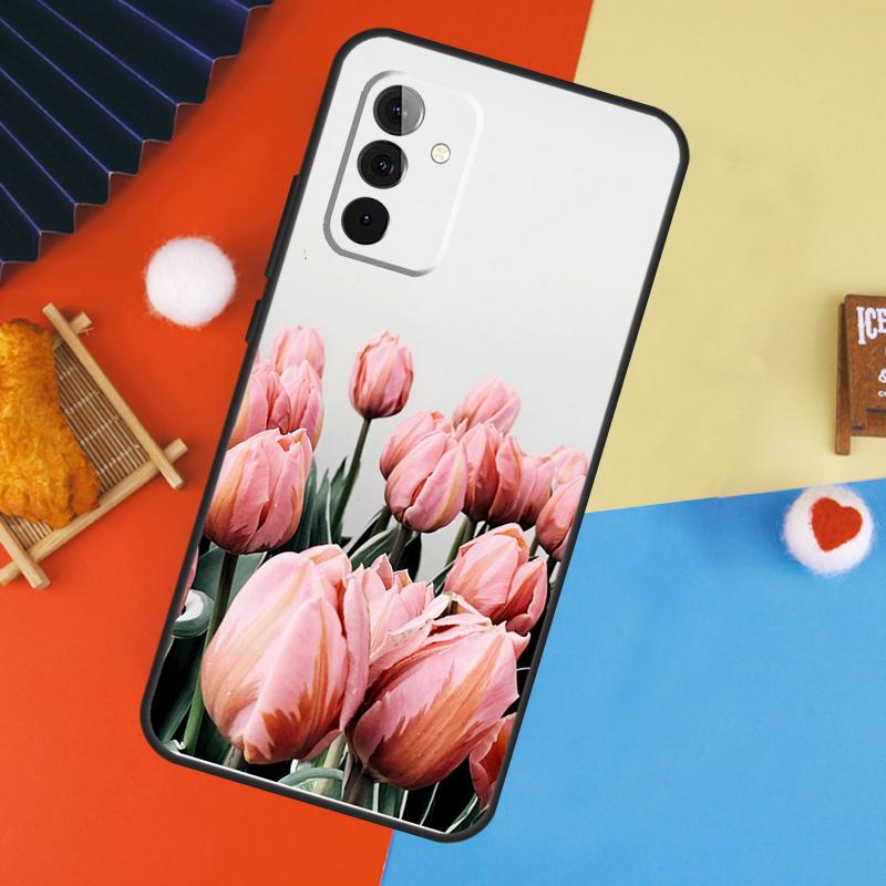 Цветной чехол с изображением тюльпана для Samsung Galaxy A16 A26 A36 A56 A17 A55 A35 A15 A52 A32 A12 A53 A33 A13 A14 A34 A54