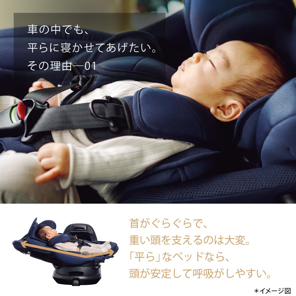 Автокресло Aprica ISOFIX Fixed Fradia Glow ISOFIX Safety Plus Premium AB от новорожденного до примерно 4 лет Вращающееся R129 Совместимое (Блестящий флот)