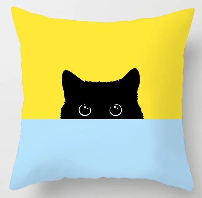 Желтый узор наволочка для офиса, гостиной, дома, наволочка для автомобиля, украшения