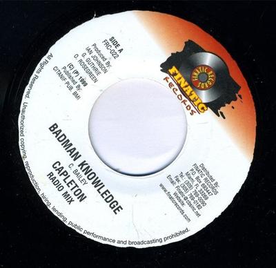 7-дюймовая пластинка CAPLETON - Badman Knowledge FRC022 Finatic Records 1999 US Reggae, Ska & Dub Б/у