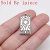 1 Piece Tarot THE SUN Charms for Jewelry Making Component Parts DIY Craft
