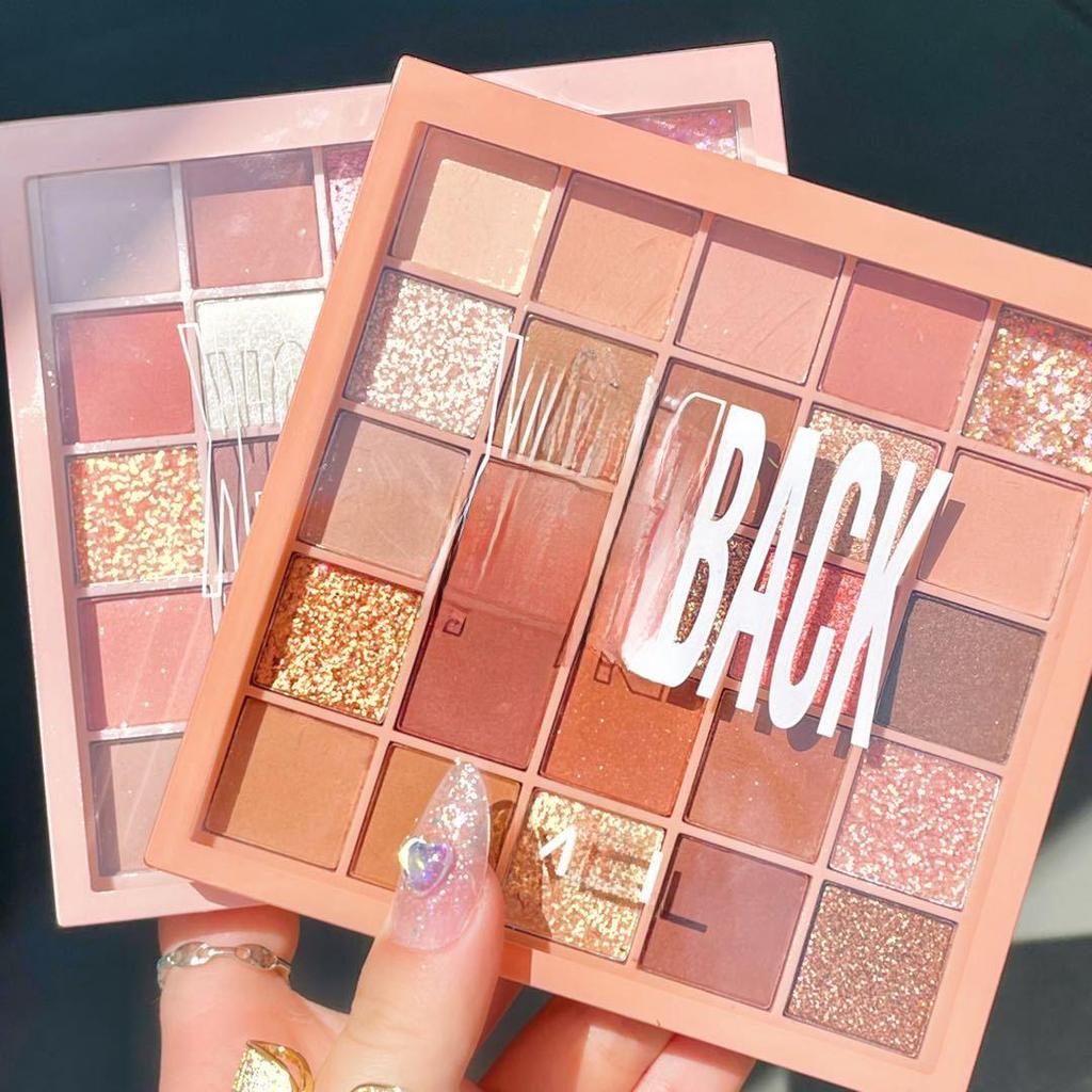 MGL 25-Color Eyeshadow Palette: Pearlescent Matte & Glitter Earth Tones, Niche Brand, Girl Series.