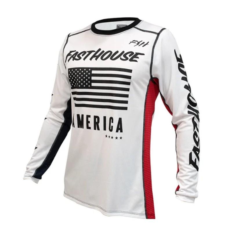FASTHOUSE Motocross Riding T-Shirt Men Women Quick-Dry Breathable Mesh Cycling Apparel Outdoor Sports