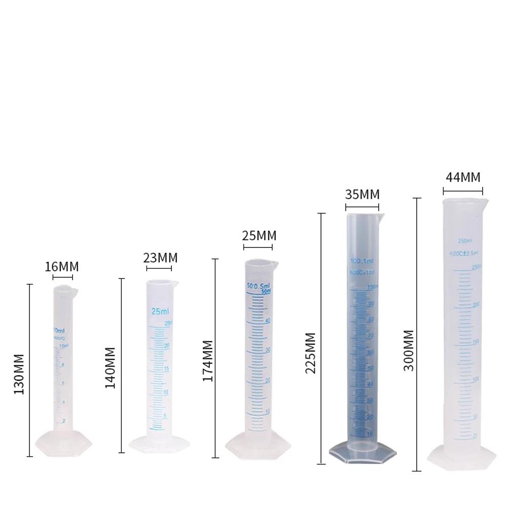 Liquid Measurement Graduated Cylinder Measuring Cylinder Graduated Tube Plastic Measuring Cylinder