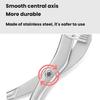 Stainless Steel Non-pinching Detachable Eyebrow Scissors