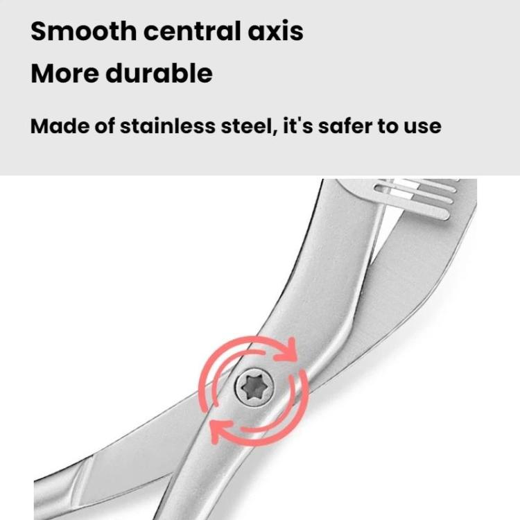 Stainless Steel Non-pinching Detachable Eyebrow Scissors