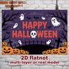 Party Backdrop Halloween Flat Spooky Gothic Skull Pumpkin Birthdays Showers Weddings Photo Booth Decor Front Door Decor