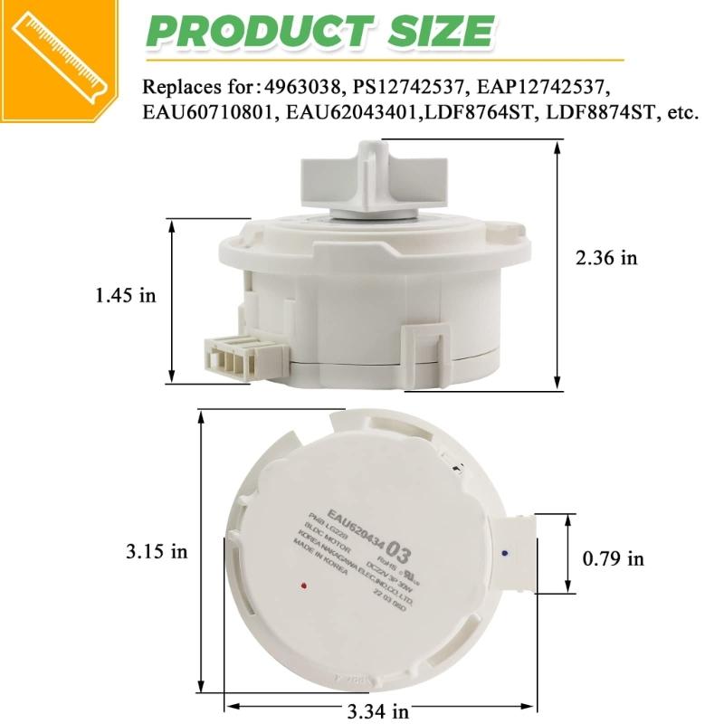 EAU62043401 для LDF7774BB LDF7774WW LDF7774ST LDF7774BD LDF8874ST LDF8072ST LDF7551WW Посудомоечная машина Насос слива Аксессуары