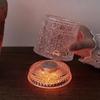 Rotating Whiskey Cup With Led Lamp Holder Crystal Glasses Tumbler for Cocktail Scotch, Bourbon, Gin, Brandy Home Bar Accessories