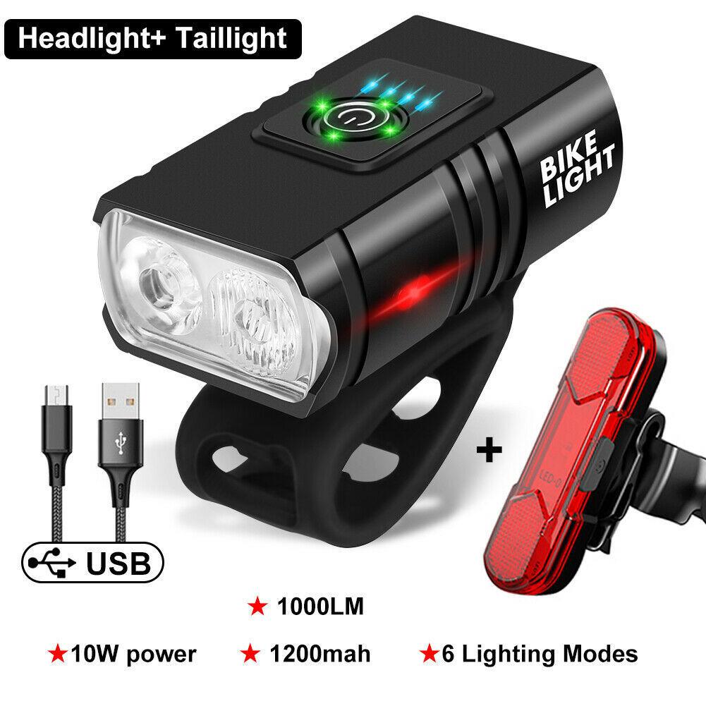 Lanterna Para Bike Велосипедный фонарь T6 Светодиодный передний USB Перезаряжаемый MTB Лампа для горного велосипеда 1000LM Велосипедная фара Фонарик Велосипедный скутер Хвост